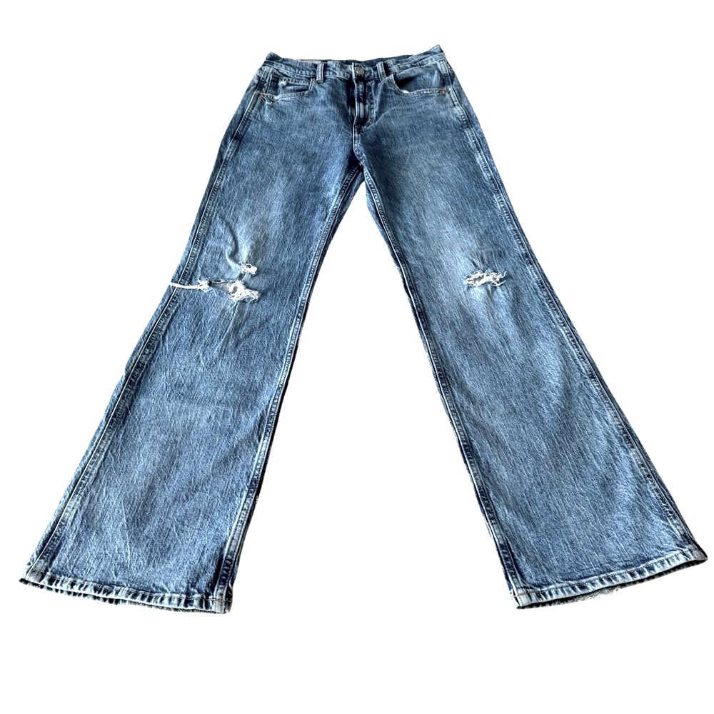 Gap Women’s High-Rise 70s Vintage Flare Jeans Size 26 Light Indigo Denim